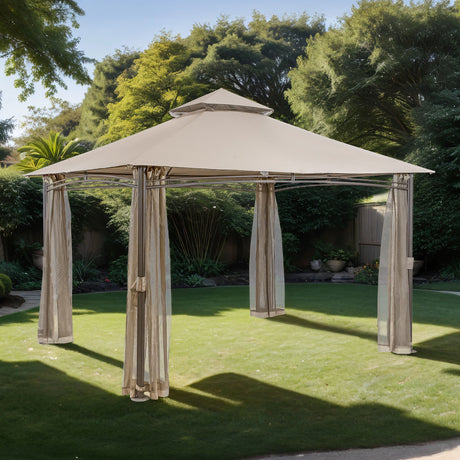 Gordola Brown Outdoor Canopy 13' X 10' from Furniture of America - Luna Furniture