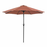 Soli Burgundy 9' Outdoor Umbrella w/ Auto Tilt + 21" Round Base from Furniture of America - Luna Furniture
