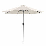 Soli Beige 9' Outdoor Umbrella w/ Auto Tilt + 21" Round Base from Furniture of America - Luna Furniture