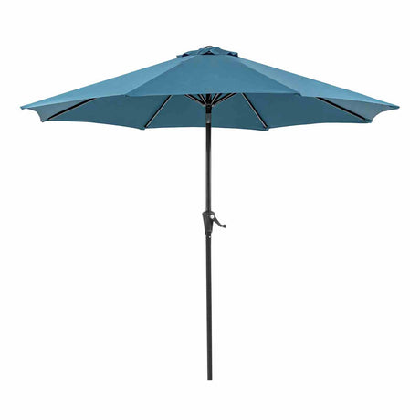 Tano Blue 9' Outdoor Umbrella 21" Round Base from Furniture of America - Luna Furniture