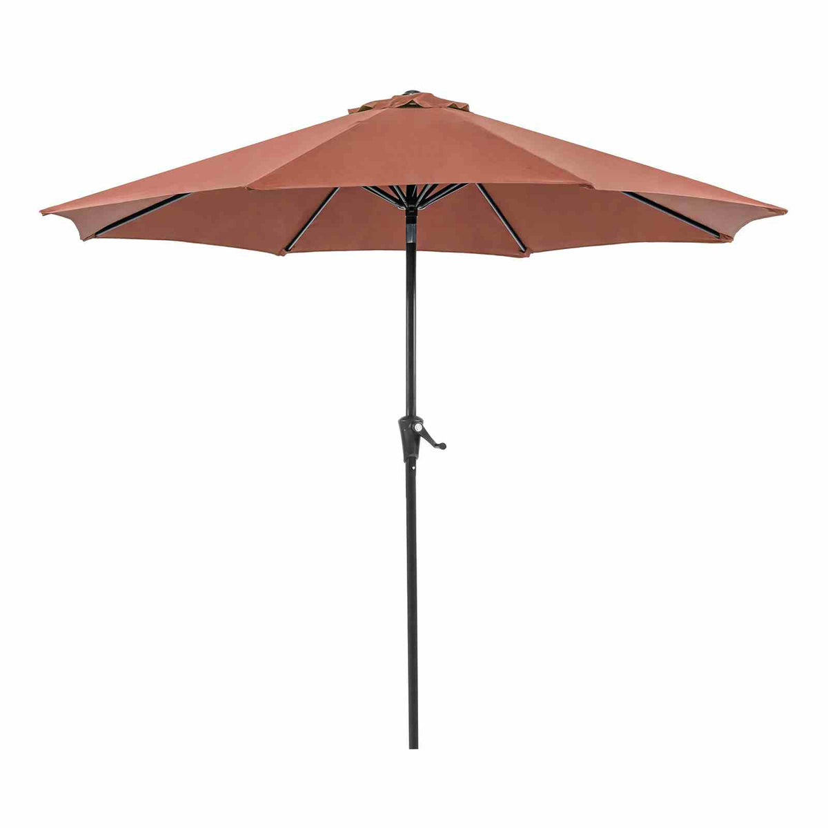Tano Burgundy 9' Outdoor Umbrella + 21" Round Base from Furniture of America - Luna Furniture