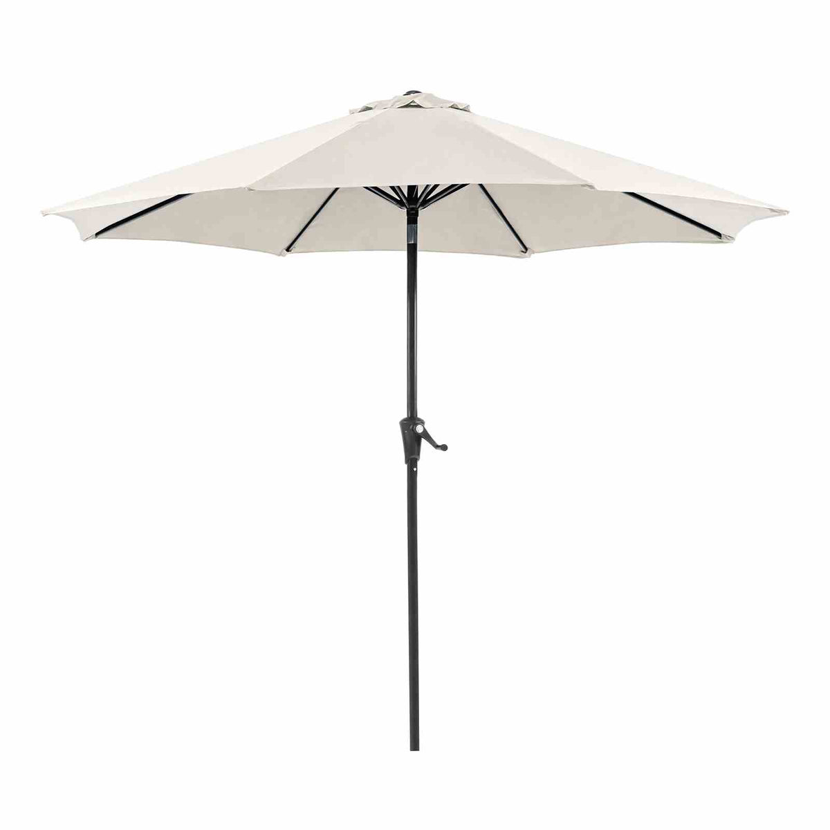 Tano Beige 9' Outdoor Umbrella + 21" Round Base from Furniture of America - Luna Furniture