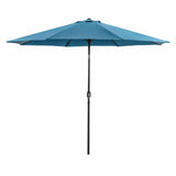 Mora Blue 11' Outdoor Umbrella + 21" Round Base from Furniture of America - Luna Furniture
