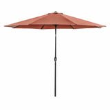 Mora Burgundy 11' Outdoor Umbrella + 21" Round Base from Furniture of America - Luna Furniture