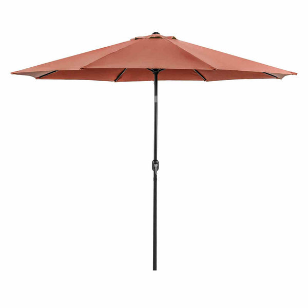 Mora Burgundy 11' Outdoor Umbrella 21" Round Base