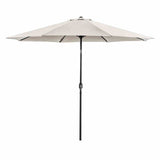 Mora Beige 11' Outdoor Umbrella + 21" Round Base from Furniture of America - Luna Furniture