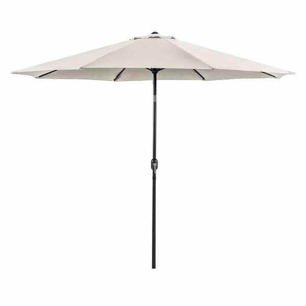 Mora Beige 11' Outdoor Umbrella 21" Round Base