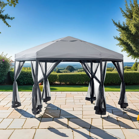 Arali Gray Hxz Pop Up Gazebo from Furniture of America - Luna Furniture