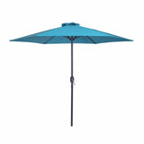 Lali Blue 9 Ft Outdoor Umbrella + 21" Round Base from Furniture of America - Luna Furniture
