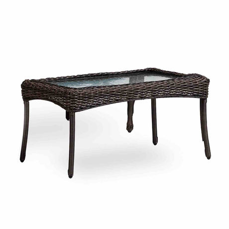 Oliveri Brown Wicker Coffee Table from Furniture of America - Luna Furniture