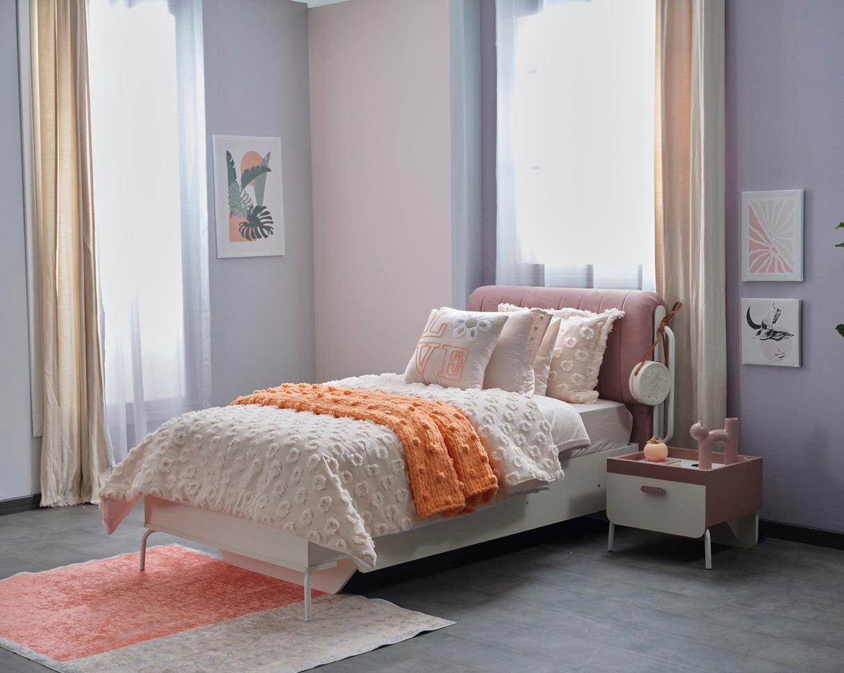 Linda Kids Room Set (Twin Bed & Study Desk & Nightstand) from Furnia - Luna Furniture