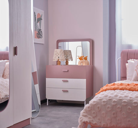 Linda Chiffonier With Mirror from Furnia - Luna Furniture