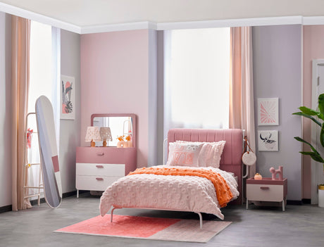 Linda Kids Room Set (Twin Bed & Study Desk & Nightstand) from Furnia - Luna Furniture