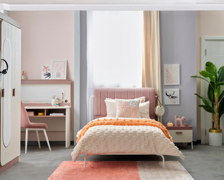 Linda Kids Room Set (Twin Bed & Study Desk & Nightstand) from Furnia - Luna Furniture