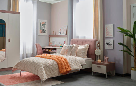 Linda Kids Room Set (Twin Bed & Study Desk & Nightstand) from Furnia - Luna Furniture
