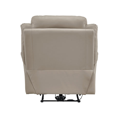 Laconia Latte Leather Power Reclining Chair from Homelegance - Luna Furniture