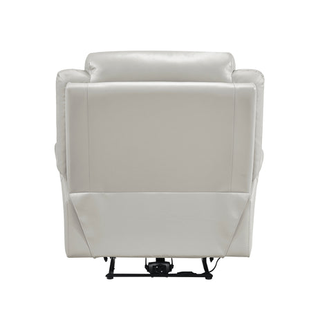 Laconia Silver Leather Power Reclining Chair from Homelegance - Luna Furniture
