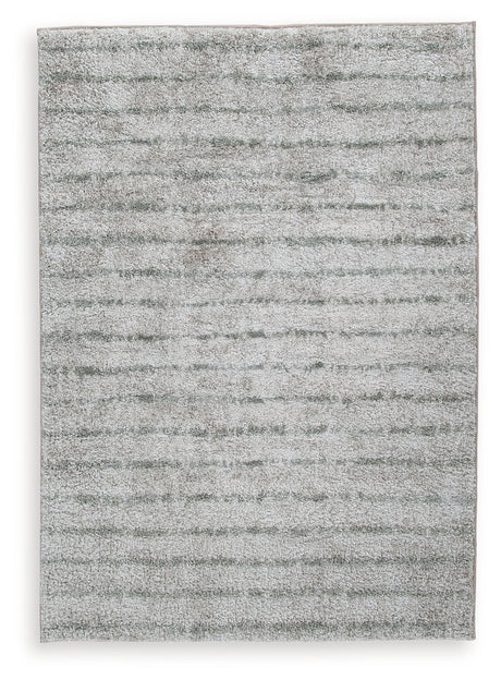 Laddway Cream/Green Medium Rug from Ashley - Luna Furniture