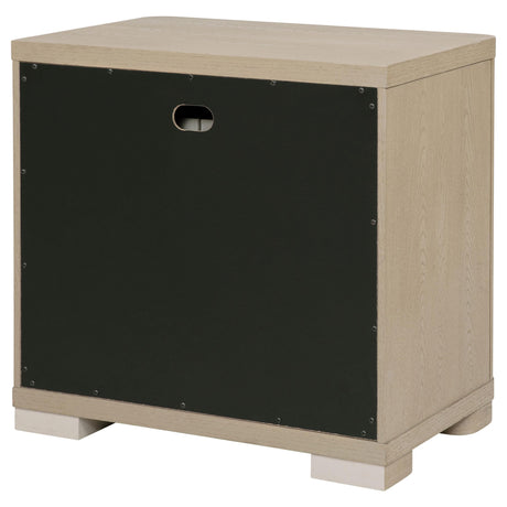 Ladera Light Elm 2-Drawer Nightstand from Coaster - Luna Furniture