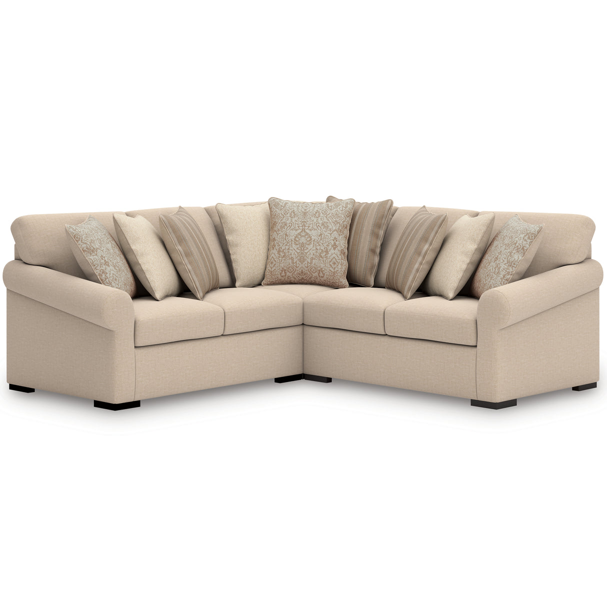 LadyMae Twill 3-Piece Sectional from Ashley - Luna Furniture