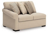 LadyMae Twill 4-Piece RAF Chaise Sectional from Ashley - Luna Furniture