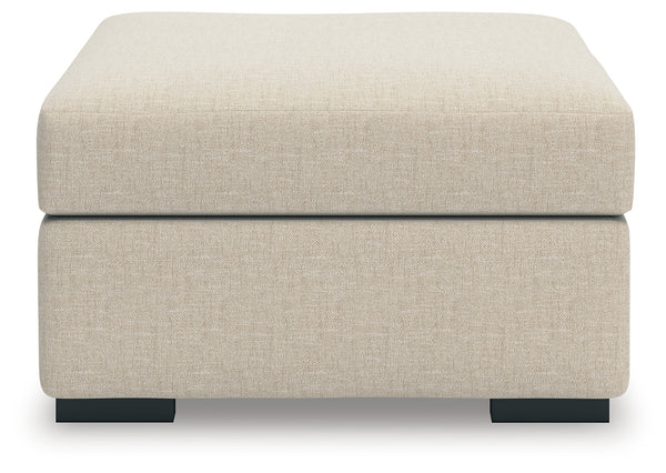LadyMae Twill Oversized Accent Ottoman