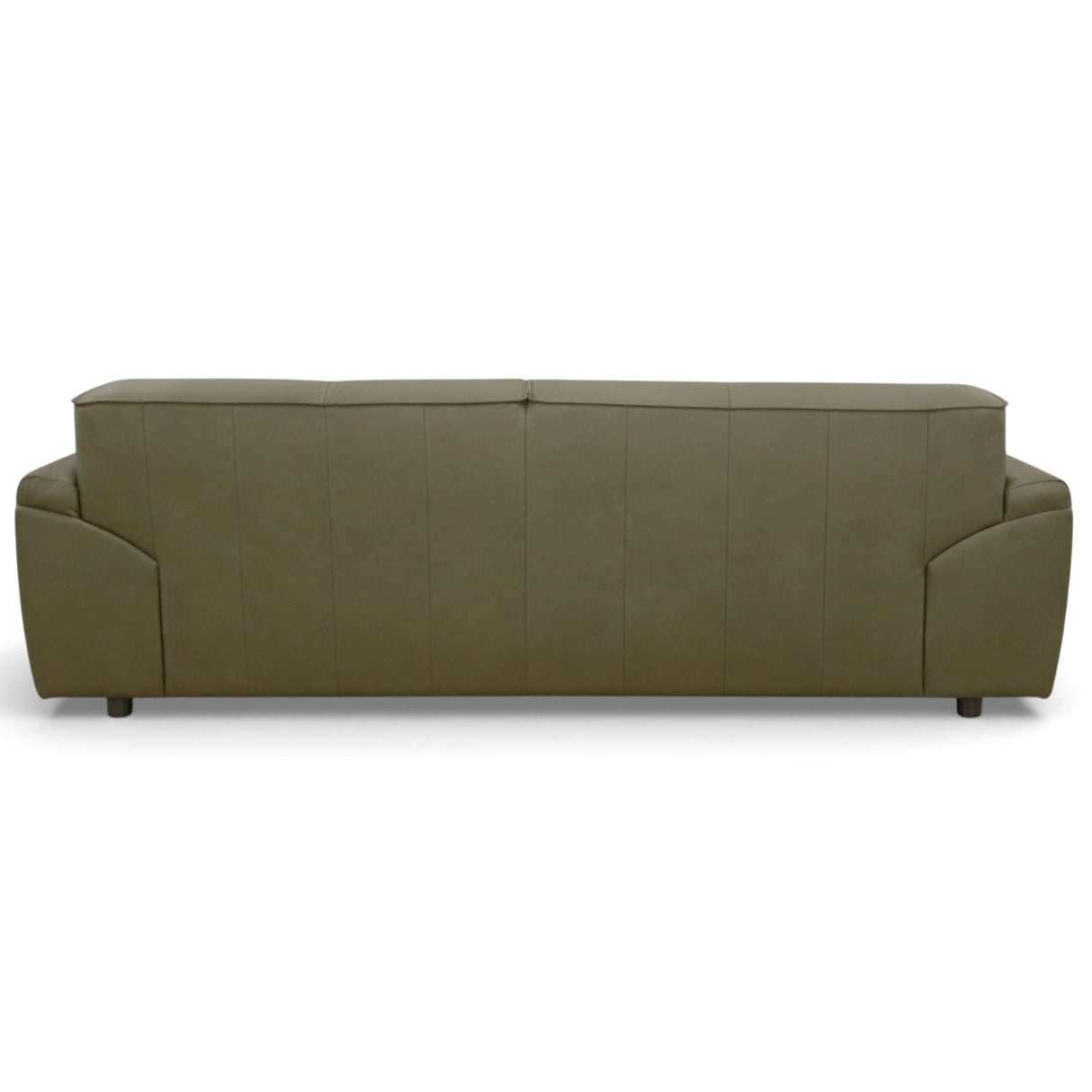 Laffey Olive Green Top Grain Leather Sofa
