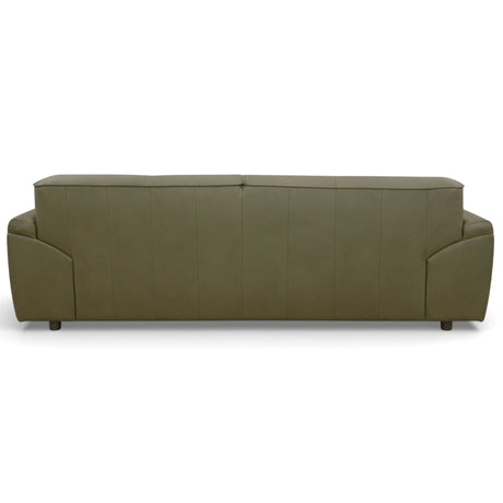 Laffey Olive Green Top Grain Leather Sofa from Ashcroft Furniture - Luna Furniture
