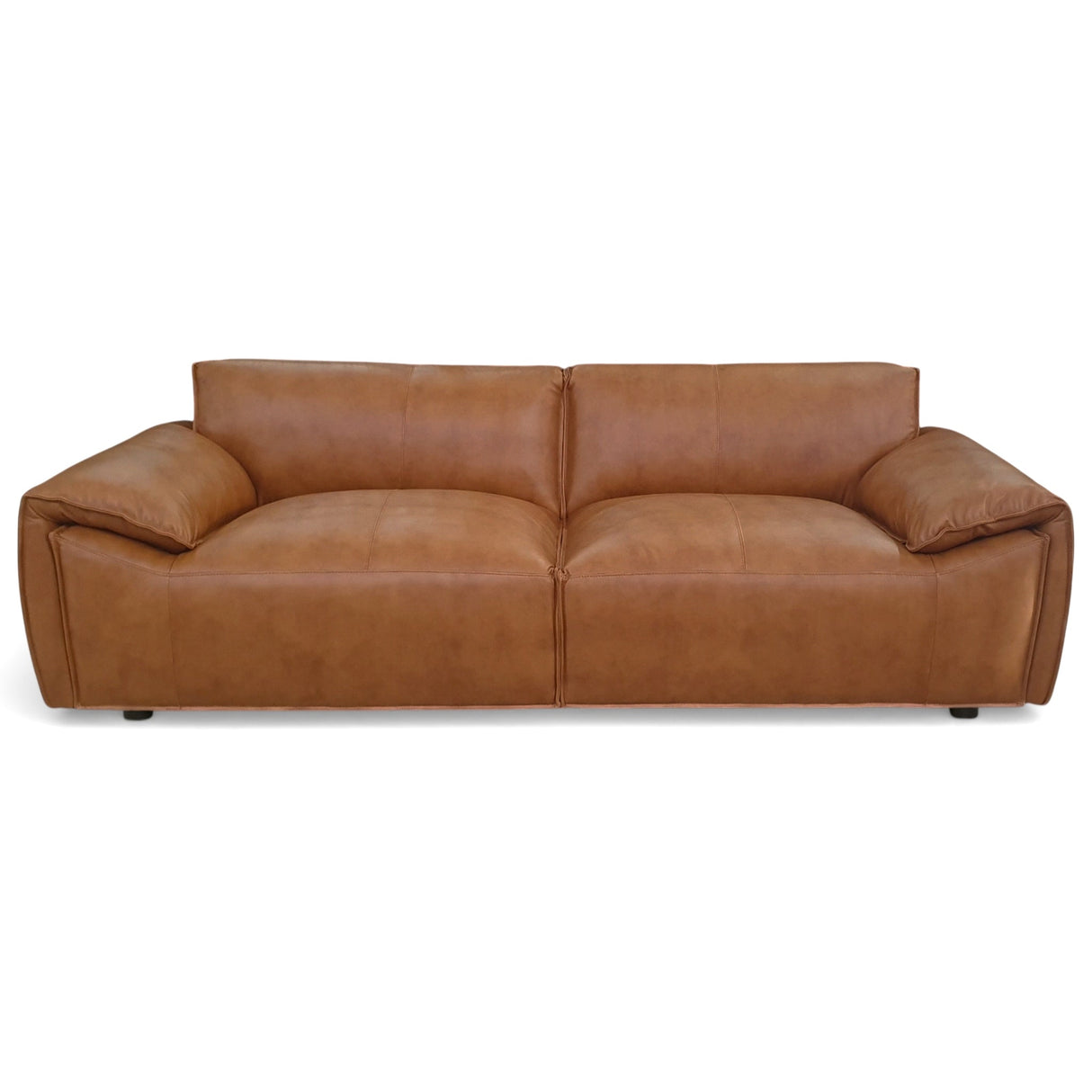 Laffey Tan Top Grain Leather Sofa