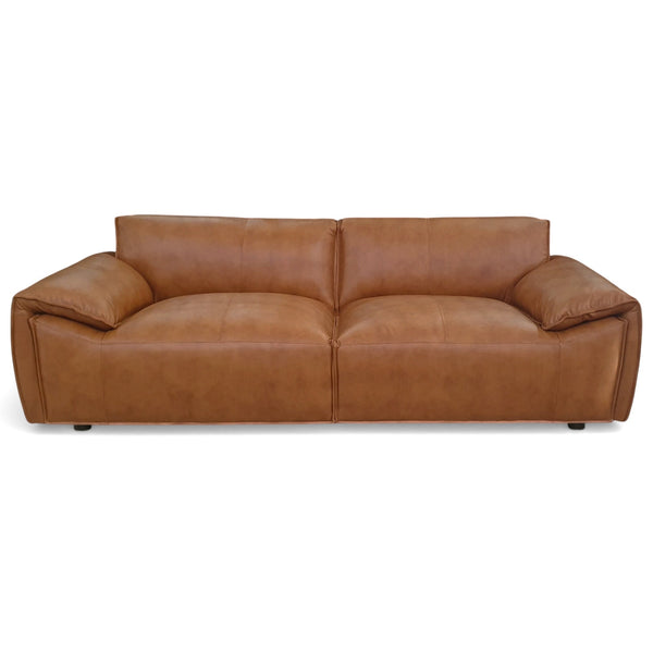Laffey Tan Top Grain Leather Sofa