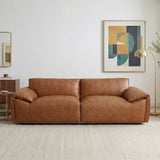 Laffey Tan Top Grain Leather Sofa