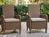 Laguna Heights Beige Arm Chair with Cushion (Set of 2) from Ashley Furniture - Luna Furniture