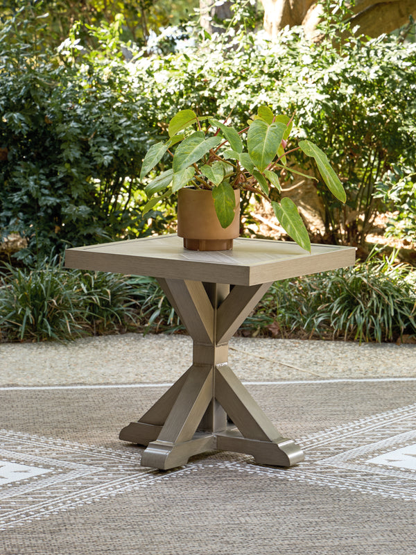 Laguna Heights Beige Outdoor End Table
