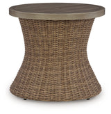 Laguna Heights Beige Outdoor End Table from Ashley Furniture - Luna Furniture