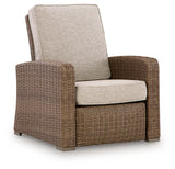 Laguna Heights Beige Outdoor Recliner from Ashley Furniture - Luna Furniture