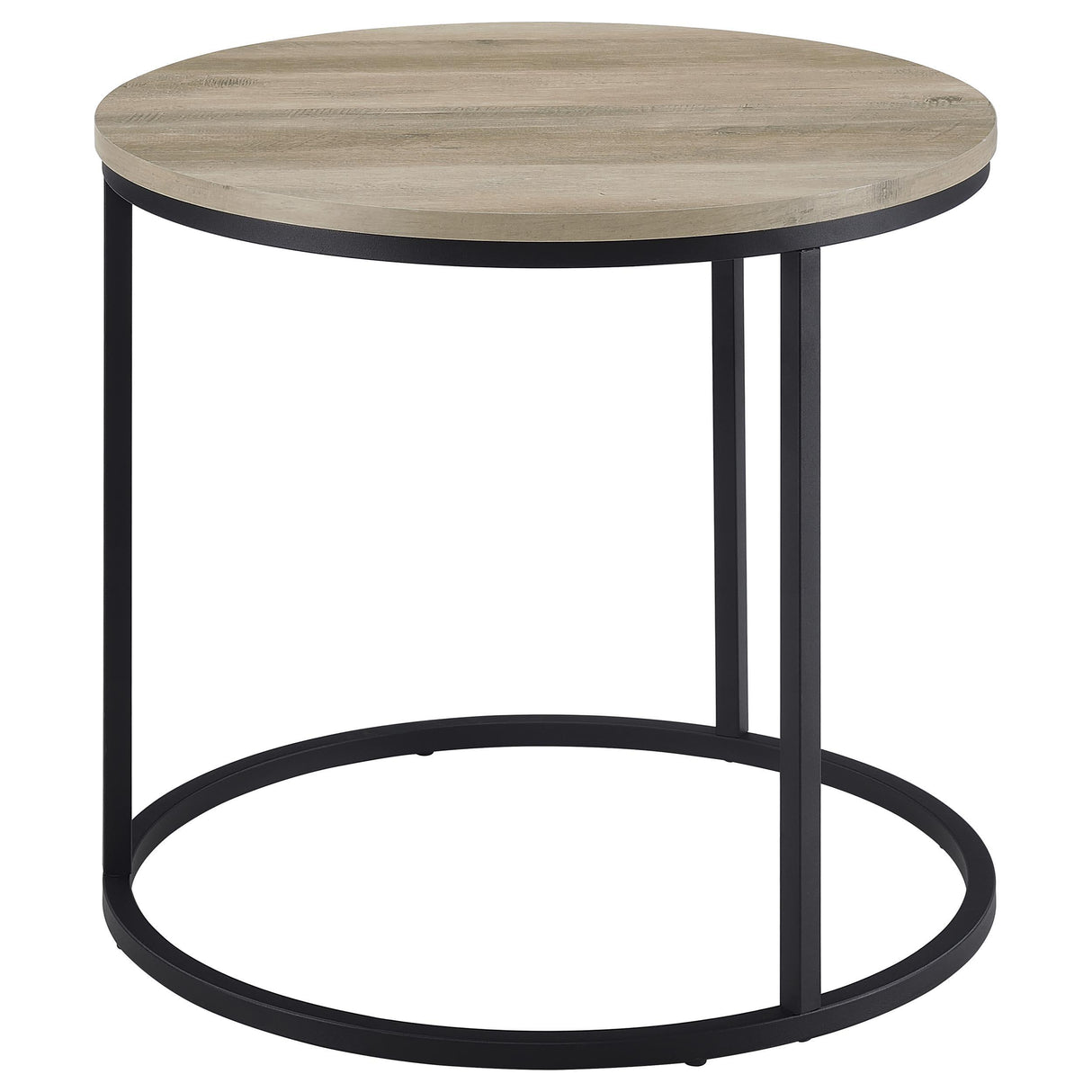 Lainey Distressed Pine Round Occasional Side End Table from Coaster - Luna Furniture