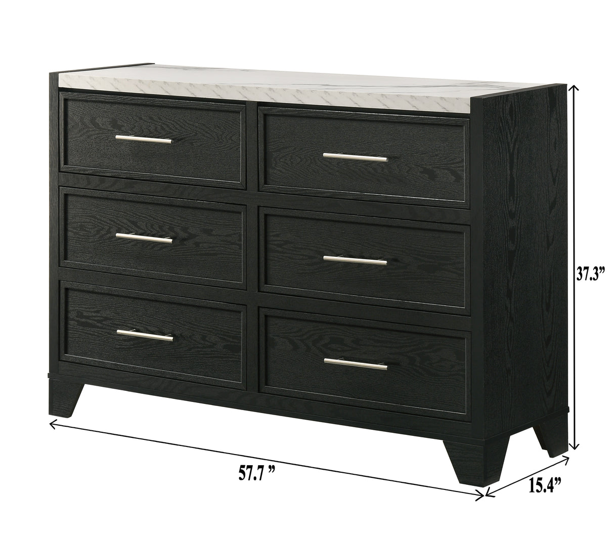 black dresser long for Bedroom, Modern 7 Drawers Dresser with Charging Station and LED Lights Design - Bed Bath & Beyond Different from ordinary long chests of drawers Dresser for Bedroom with 10