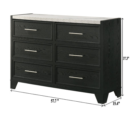 Lamar Black Dresser from Crown Mark - Luna Furniture