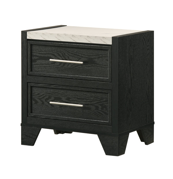 Lamar Black Nightstand