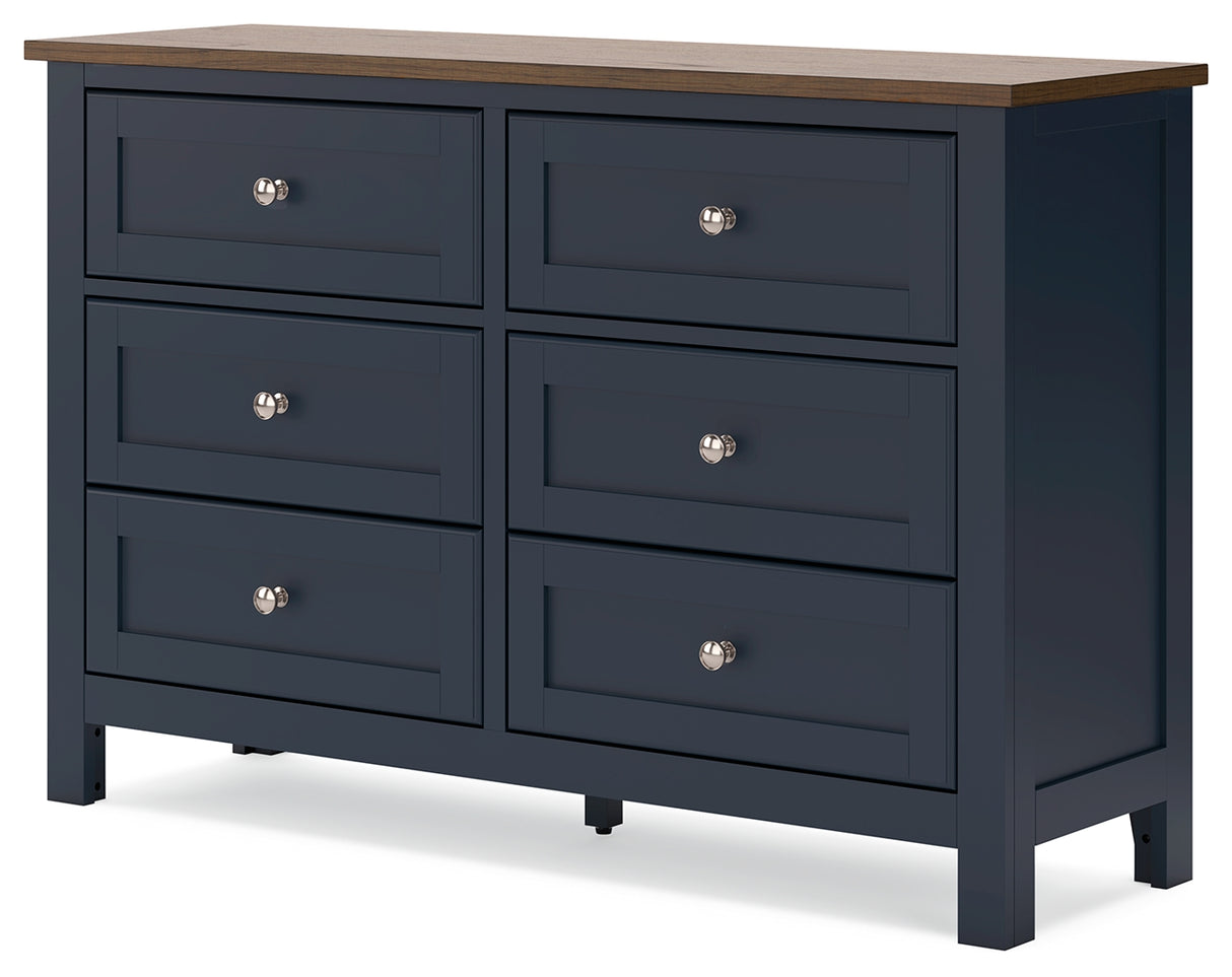 Landocken Brown/Blue Dresser from Ashley - Luna Furniture