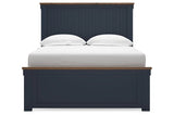 Landocken Brown/Blue Full Panel Bed from Ashley - Luna Furniture