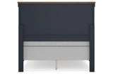 Landocken Brown/Blue Full Panel Bed from Ashley - Luna Furniture