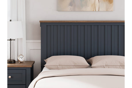 Landocken Brown/Blue Full Panel Bed from Ashley - Luna Furniture