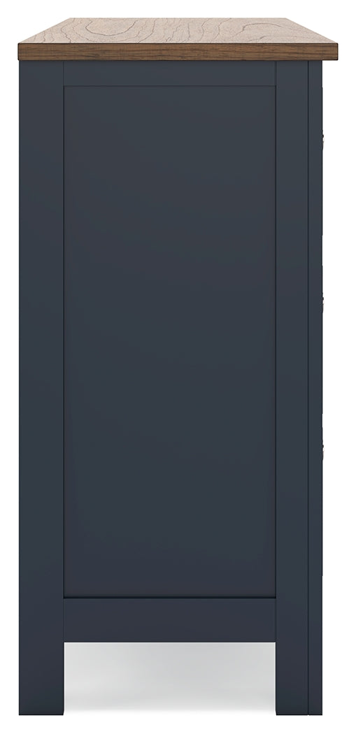 Landocken Twin Panel Bed, Dresser, Chest and Nightstand from Ashley - Luna Furniture