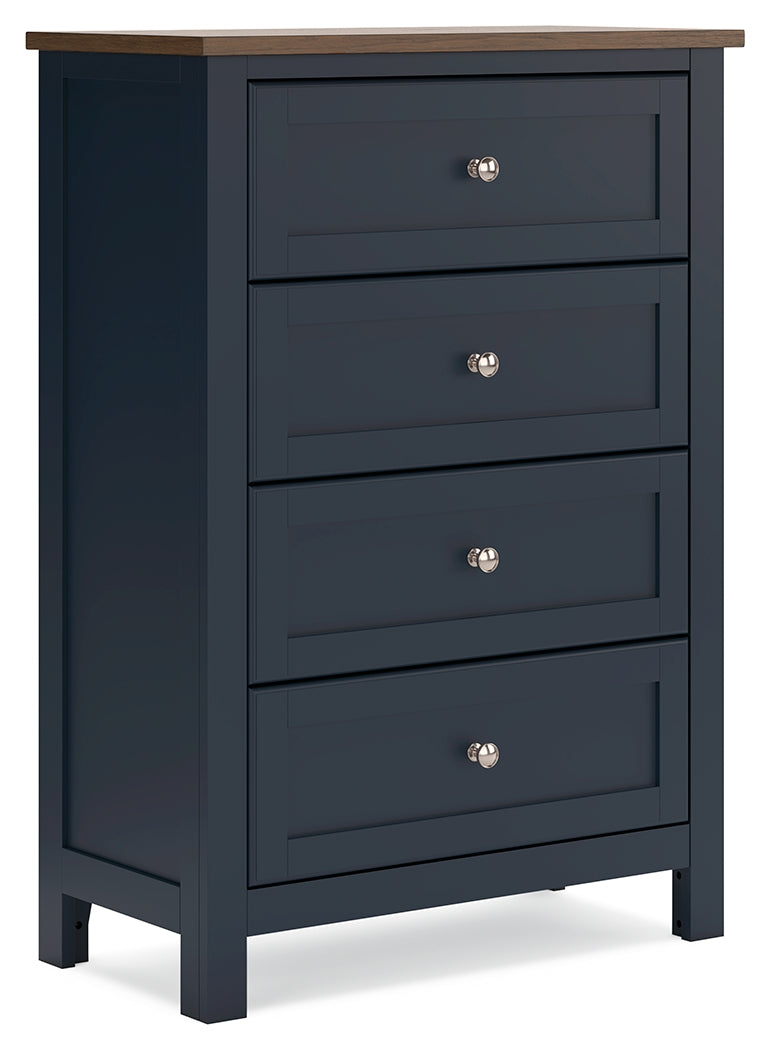 Landocken Twin Panel Bed, Dresser, Chest and Nightstand from Ashley - Luna Furniture