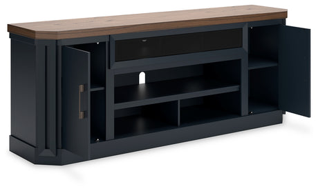 Landocken Two-tone 83" TV Stand from Ashley - Luna Furniture