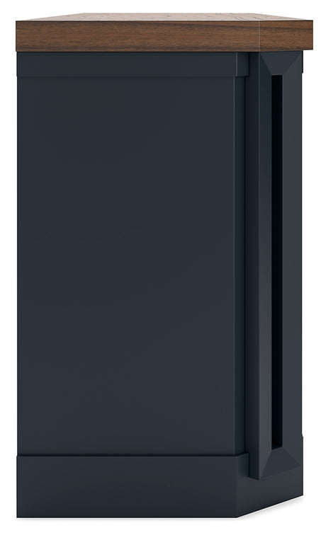 Landocken Two-tone 83" TV Stand from Ashley - Luna Furniture