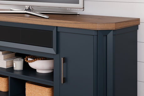 Landocken Two-tone 83" TV Stand from Ashley - Luna Furniture