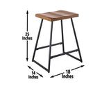 Landon 24″ Backless Counter Stool, Set of 2 from Steve Silver - Luna Furniture