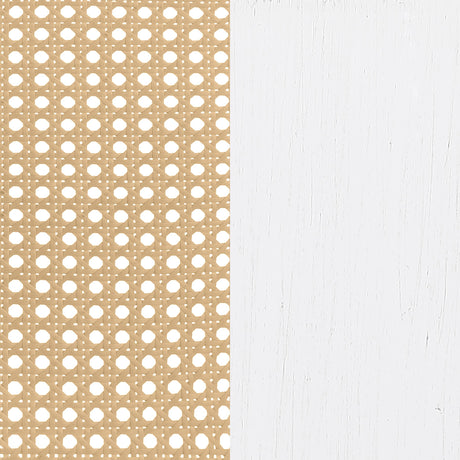 Lanewood White Polyethylene PE Rattan Upholstered Metal Eastern King Bed from Coaster - Luna Furniture